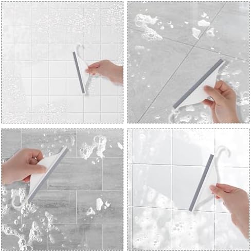 Shower Glass Cleaner Squeegee with Hanging Hook