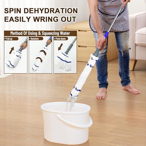 Self Wringing Floor Cleaner with 525 Inch Handle