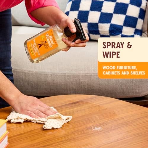 Aunt Fannies Wood Spray Cleaner No-Wax 169 Ounces Lemon Scent