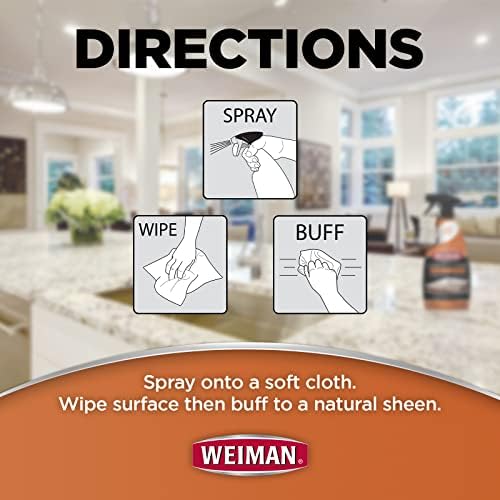 Weiman Granite Cleaner Polish Protect 3 in 1 2 Pack