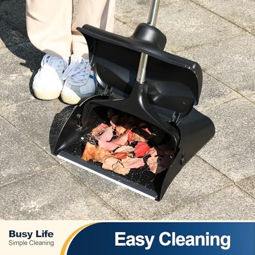 Yocada Wheeled Dustpan with Windproof Cover