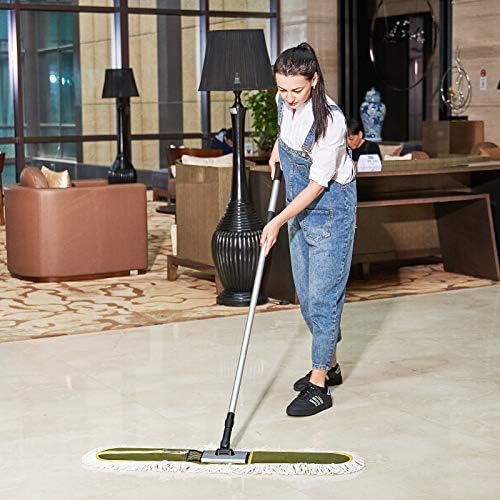 36 Heavy Duty Dust Mop with Long Handle for Commercial Cleaning