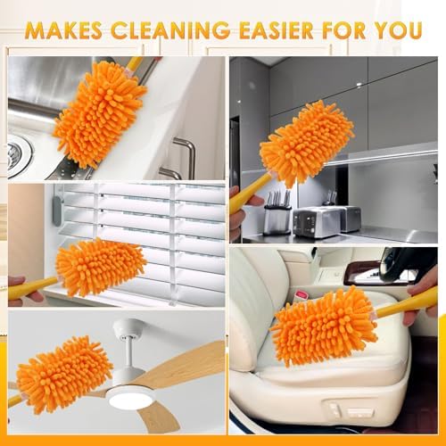 REDONES Reusable Duster Refills for Swiffer 4 Pack