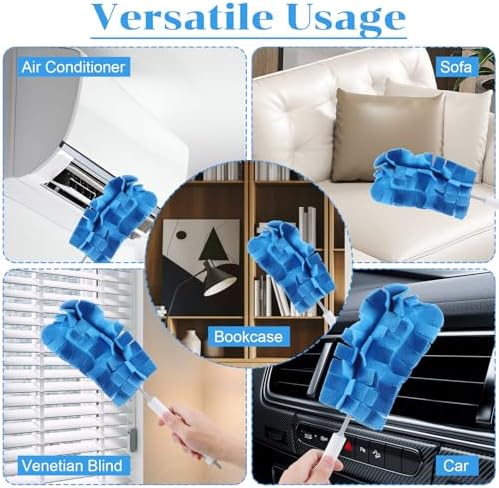 10 PCS Reusable Fleece Duster Refills for Cleaning