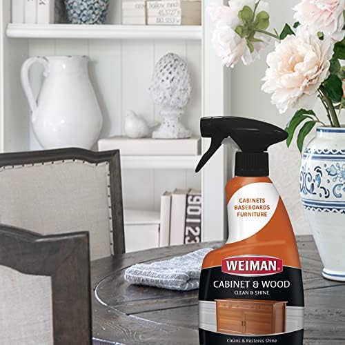 Weiman Cabinet Wood Cleaner 16 oz 2 Pack with Microfiber Towel