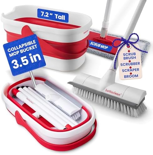 Bettaclean Heavy Duty Mop and Bucket Set with Wringer