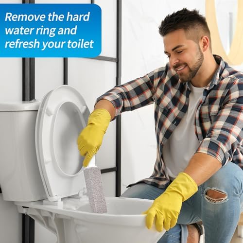 4TH Pumice Stone Toilet Cleaner with Handle 2 Piece