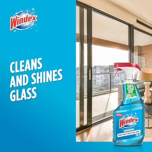 Windex Original Blue Glass Cleaner 23 Fl Oz Spray Bottle 1