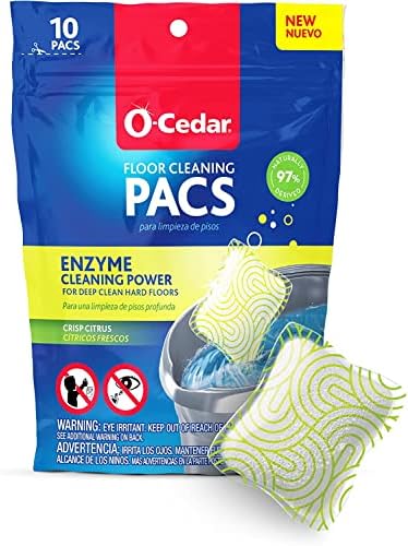 O-Cedar EasyWring RinseClean Spin Mop Bucket with Citrus Lavender Refill Pack