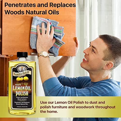 Parker Bailey Lemon Oil Polish - 16oz Natural Wood Cleaner