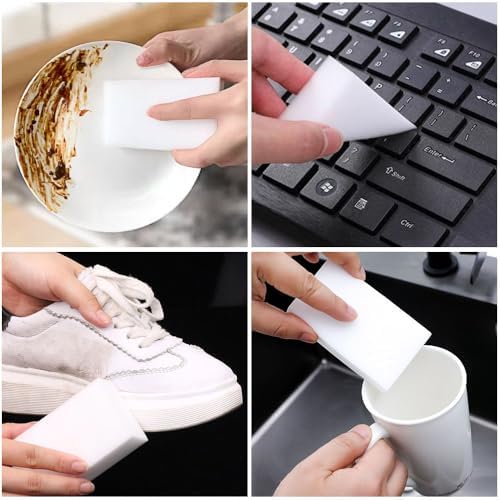Magic Sponge Eraser 100 Pack - Melamine Cleaning Pads