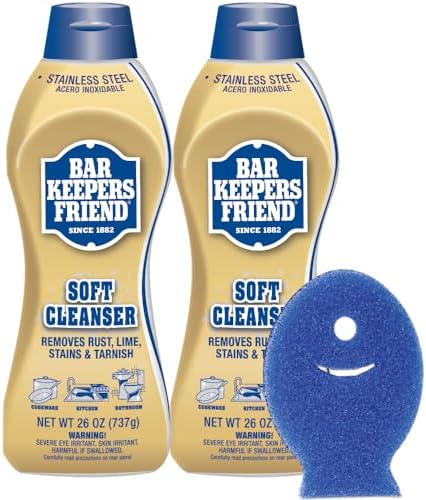 Bar Keepers Friend Soft Cleanser Liquid 2 Pack 26 oz Each