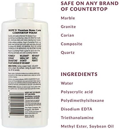 HOPES Countertop Polish - Streak-Free Shine for All Surfaces