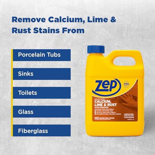 Zep Concentrated Calcium Lime Rust Remover - 32 oz Case of 12