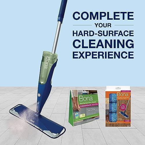 Bona Multi-Surface Spray Mop with Cleaner and Pad