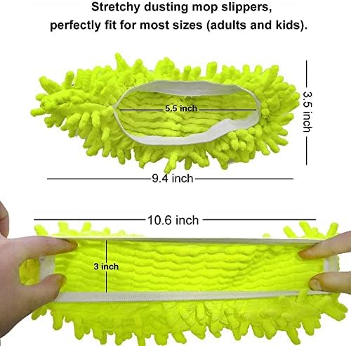 5 Pairs Multi-Function Dust Duster Mop Slippers