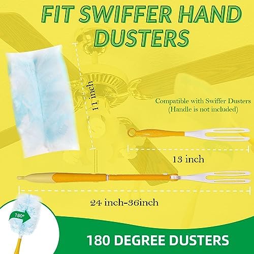 Frescares Duster Refills - Static Dust Removal Brush Heads 18PCS Blue