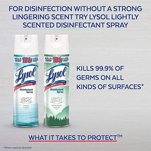 Lysol Disinfectant Spray 76oz 4X19oz Crisp Linen