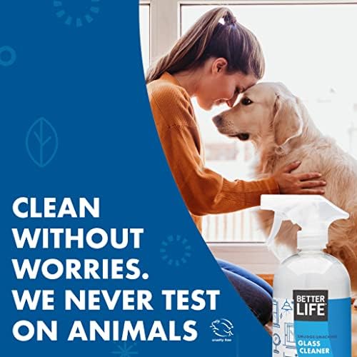 Better Life Natural Streak Free Glass Cleaner 32 Ounces Pack of 2