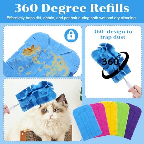 10 PCS Reusable Fleece Duster Refills for Cleaning