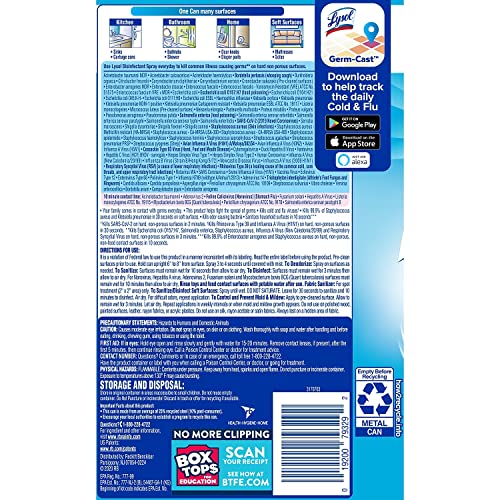 Lysol Disinfectant Spray 19 Fl Oz Multi-Purpose 1