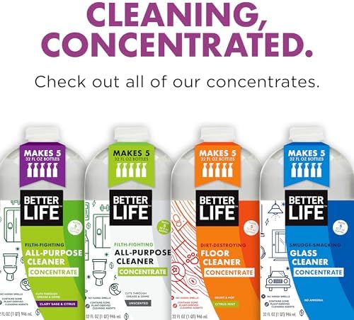 Better Life Glass Cleaner Concentrate - 32oz Unscented