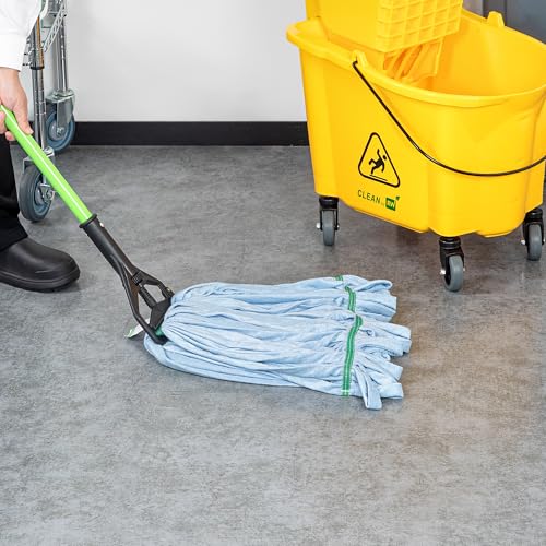 Restaurantware Mop Head Refill - 24 Ounce Microfiber Blue 1