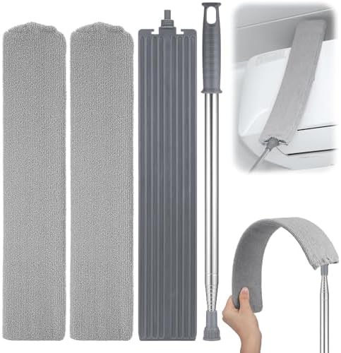 Retractable Gap Duster with 30-100 Inch Handle and 2 Microfiber Cloths