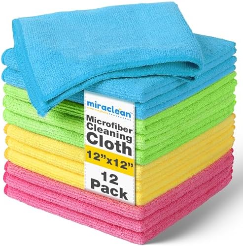 MIRACLEAN Microfiber Cleaning Cloth 12-Pack