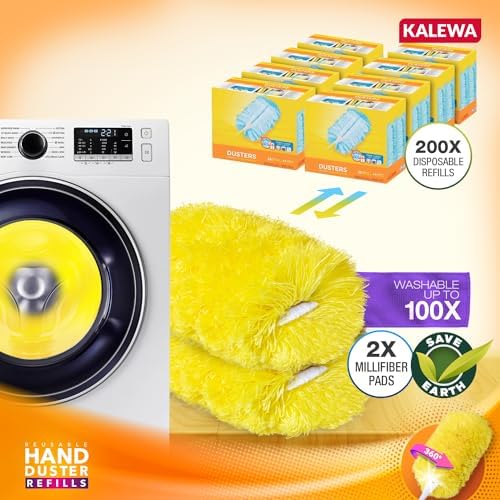 KALEWA Microfiber Swiffer Duster Refills 2 Pack Heavy Duty