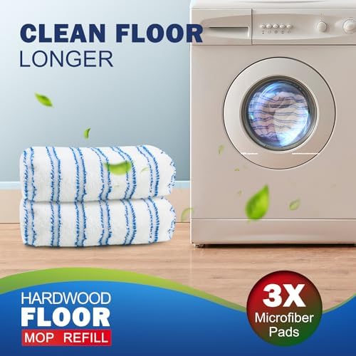 Matthew Microfiber Mop Refills - 6Pcs Reusable for Large Surface