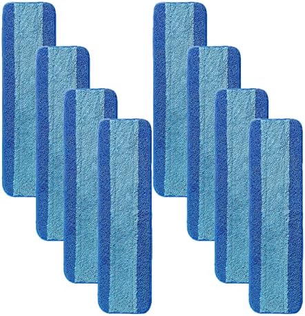 MZY LLC 8 Pack Reusable Microfiber Mop Pads