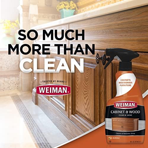 Weiman Cabinet Wood Cleaner 16 oz 2 Pack with Microfiber Towel