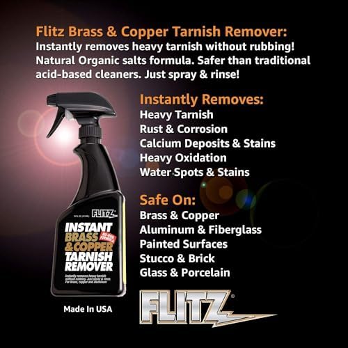 Flitz Instant Brass and Copper Tarnish Remover 16oz 1