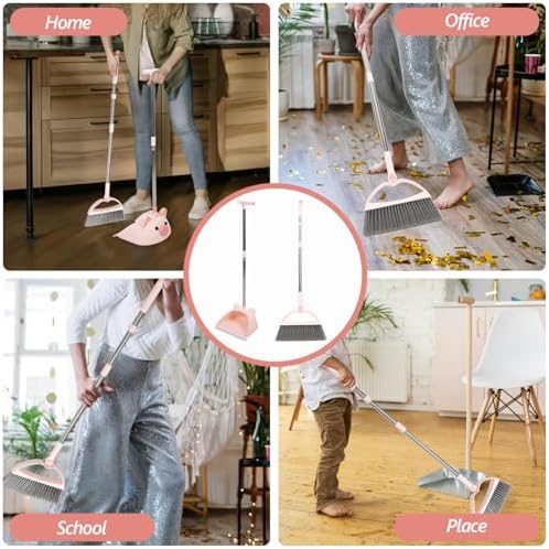 1 Set Pp Plastic Broom and Dustpan for Kids