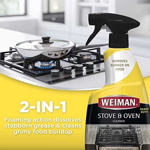 Weiman Heavy Duty Oven Grill Cleaner 2 Pack 24 Oz with Microfiber Towel
