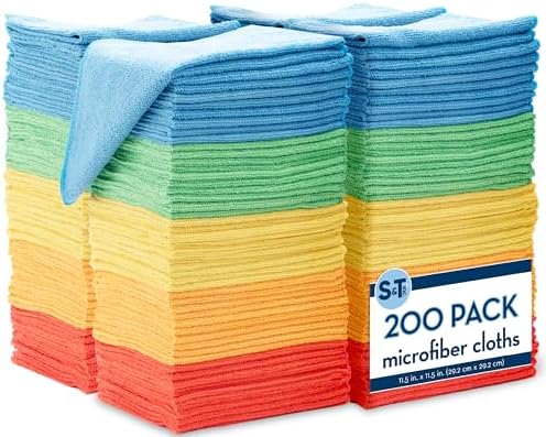 ST INC 200 Pack Microfiber Cleaning Cloths 1