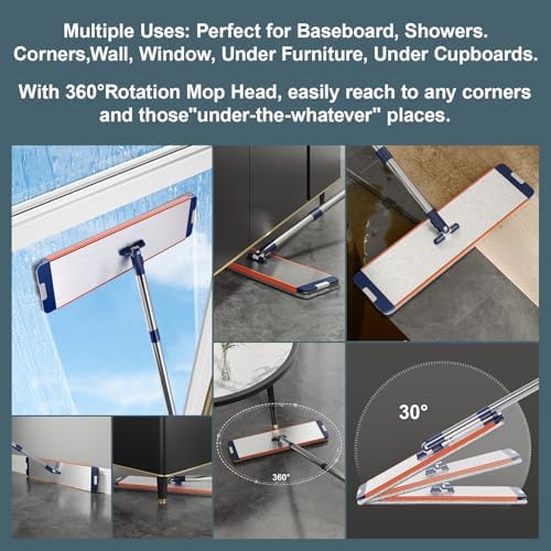 WBKATN Mop and Bucket Set with Wringer for Efficient Cleaning