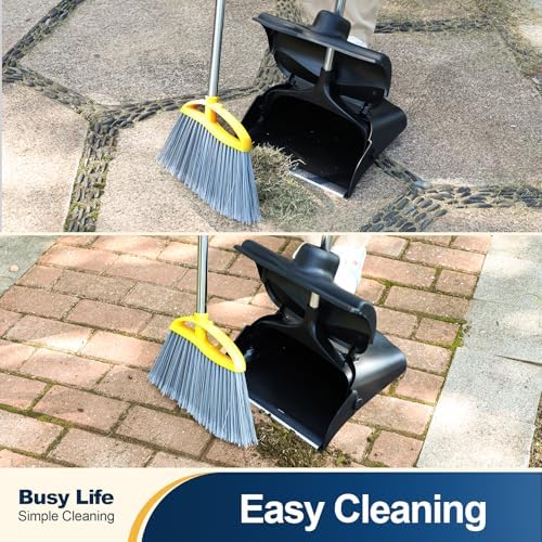 Yocada Wheeled Dustpan with Windproof Cover