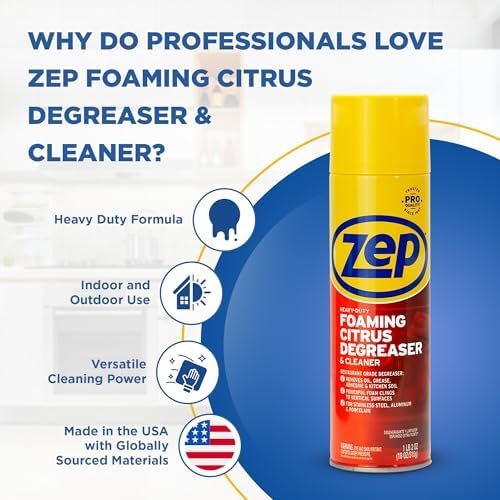 Zep Heavy-Duty Foaming Degreaser 18 Oz Case of 6