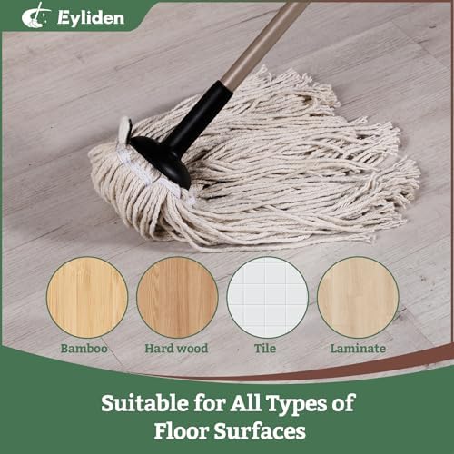 Eyliden Classic Mop with Reusable Cotton Head