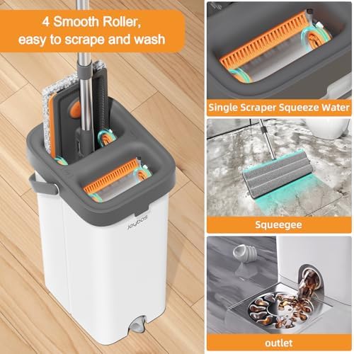 MOPALL Mop and Bucket with Wringer Set for Home