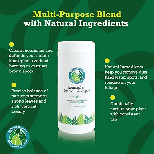 Houseplant Leaf Shine Cleaner Wipes - 30 Count
