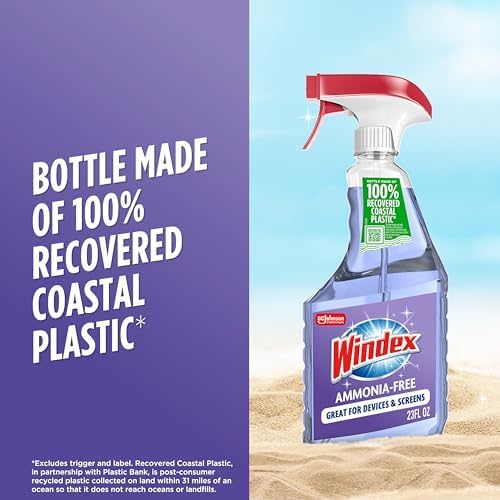 Windex Ammonia Free Glass Cleaner 23 Fl Oz Spray Bottle