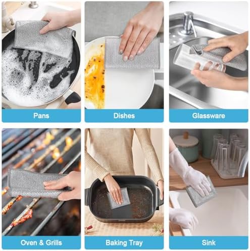 AIDEA Non Scratch Wire Dishcloth 24PK