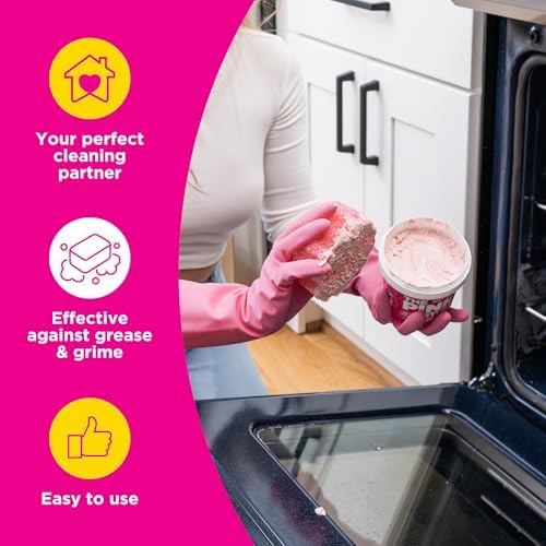 Stardrops Pink Stuff Cleaning Paste and Squeezy Scrubber Sponge Bundle
