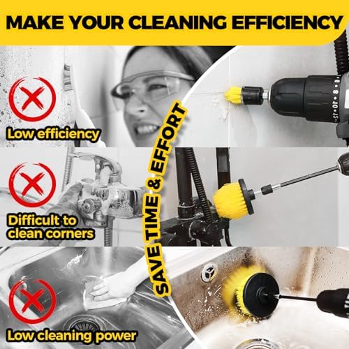 Holikme 11 Piece Drill Brush Set for Cleaning
