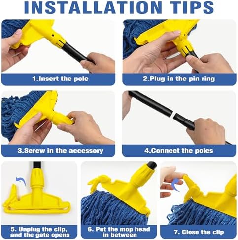 JEHONN Heavy Duty String Mop for Floor Cleaning