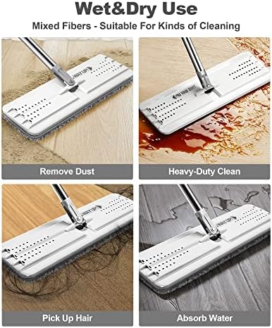 JOYMOOP Mop Bucket Set with Wringer 3 Microfiber Pads