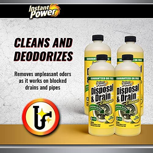 Instant Power Disposal Cleaner with Fresh Lemon Scent